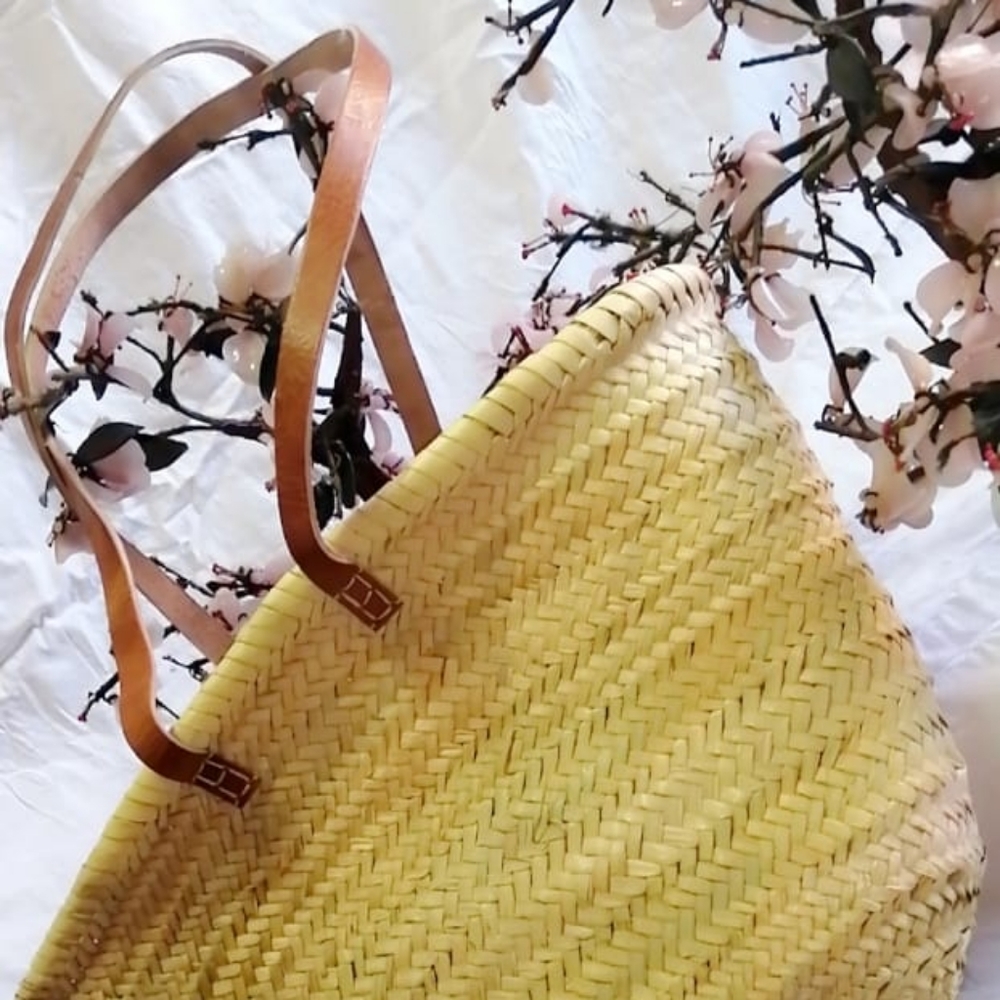 Straw bag basket morrocan beach bag and multi uses
